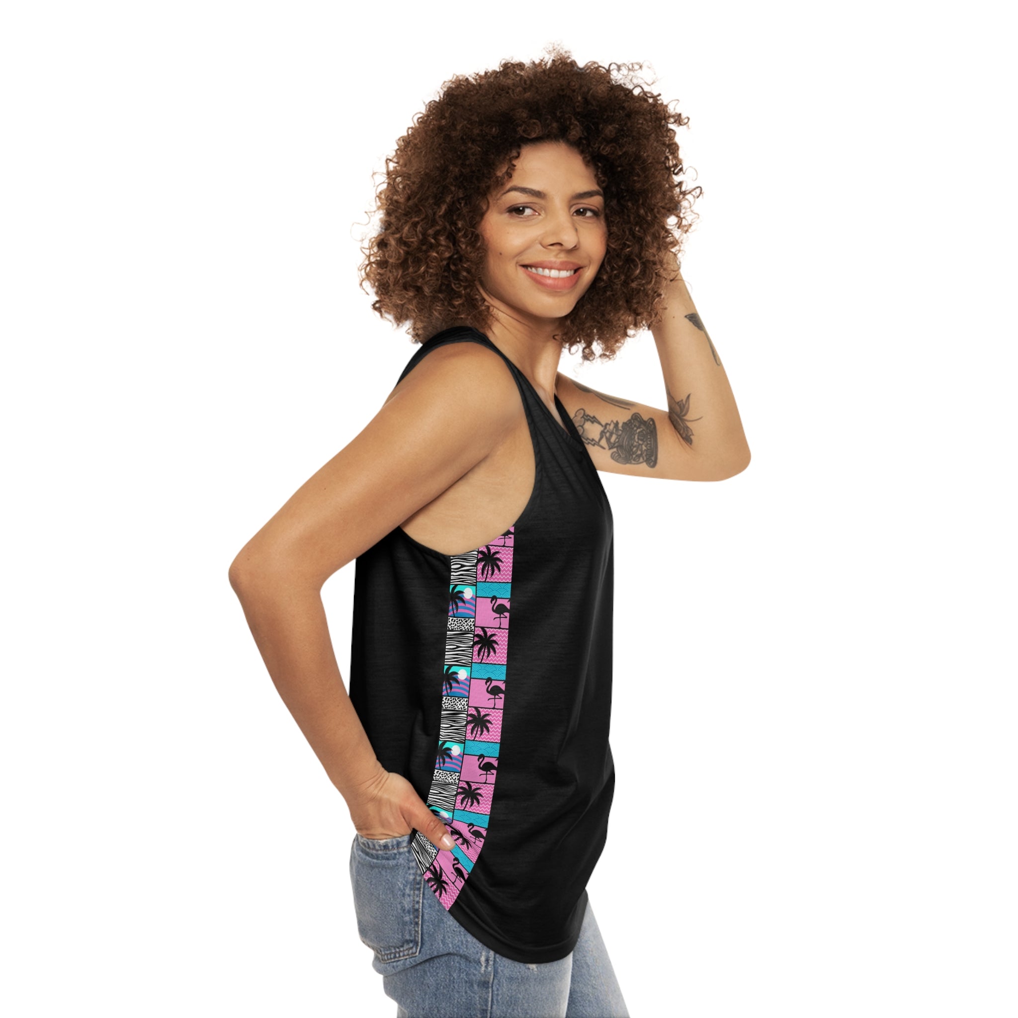 Miami Flamingo Tank Top Unisex
