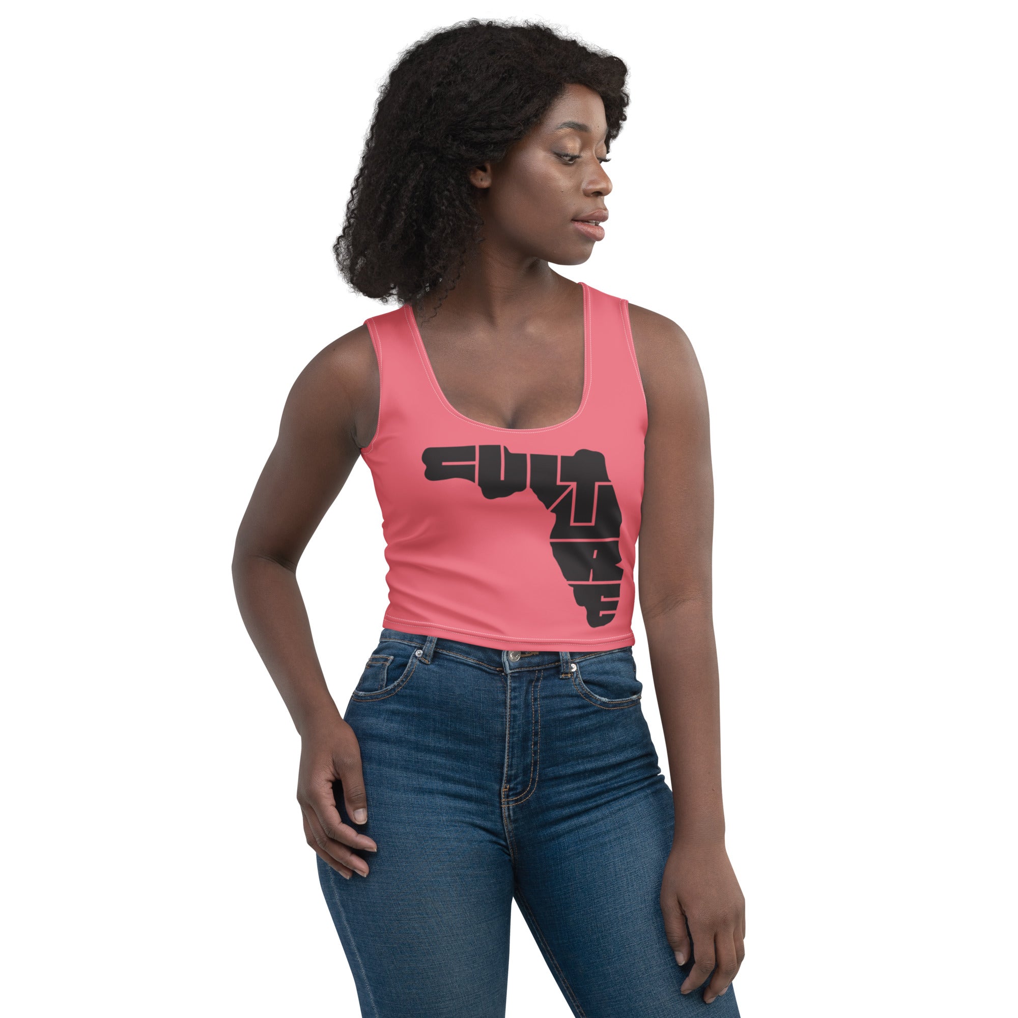 Iconic Sunkist Coral Crop Top