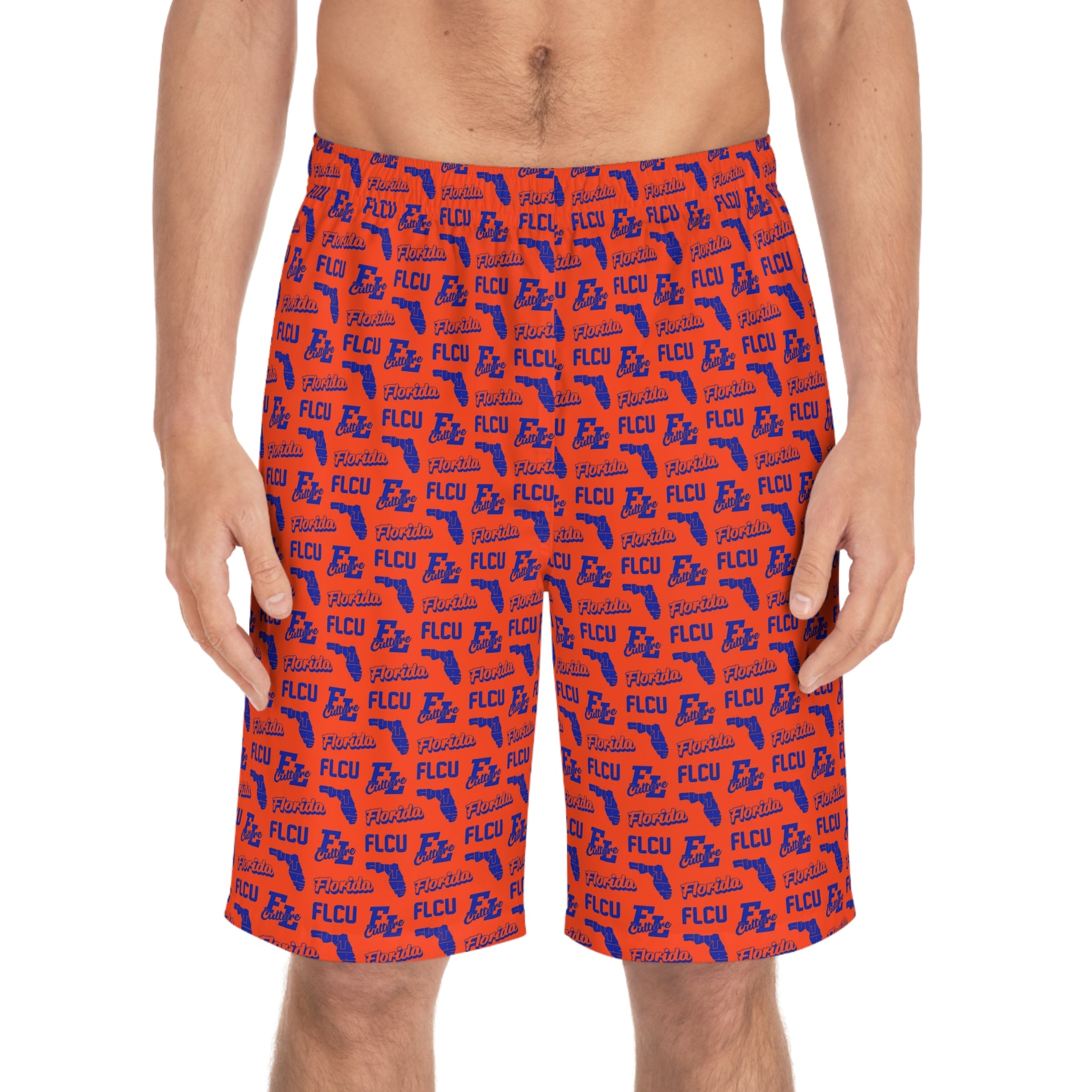 ALT Pattern Board Shorts Blue/Orange