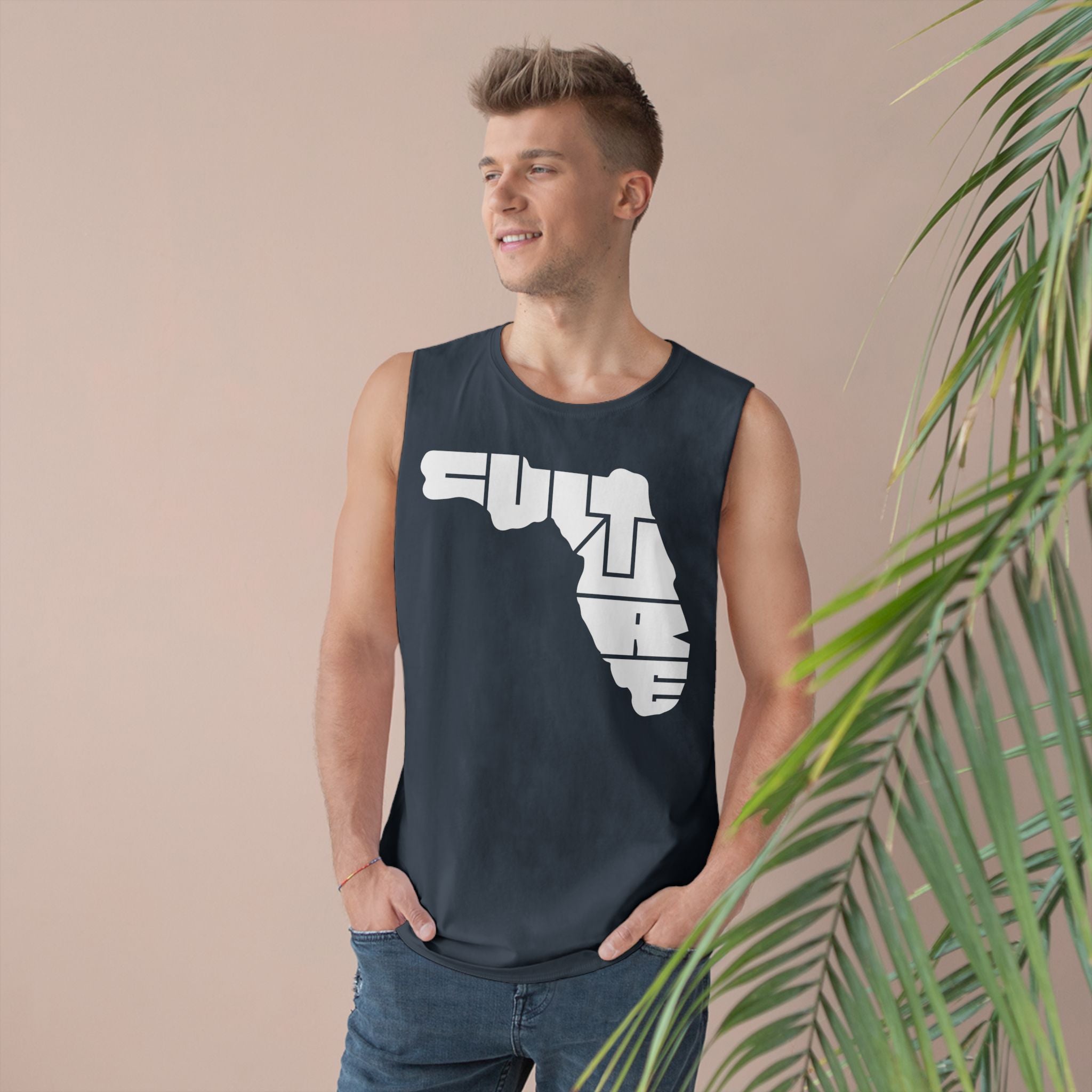 Unisex "CULTURE" White Icon Florida Tank Top - Comfortable Summer Wear