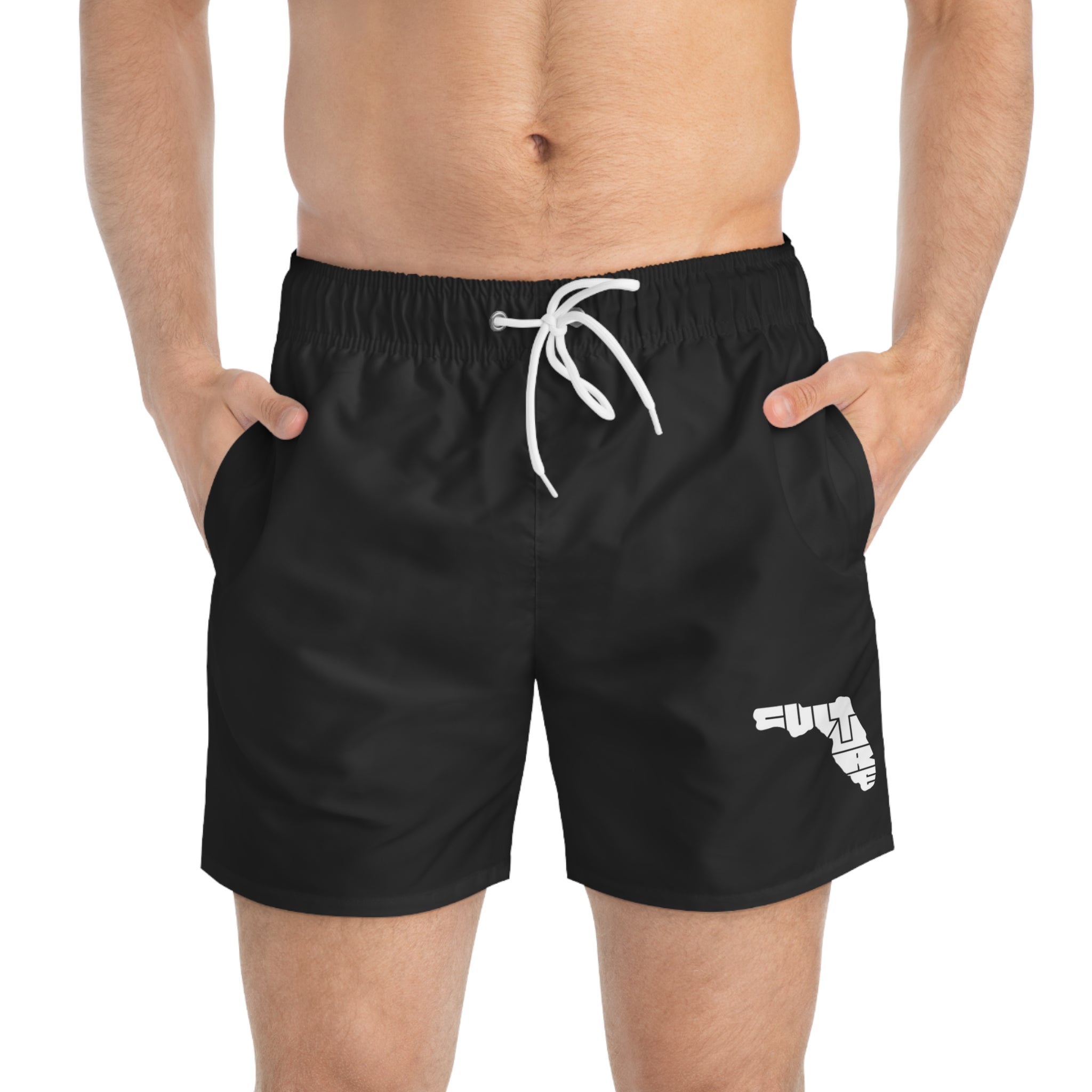 Culture Icon (Black) Swim Trunks