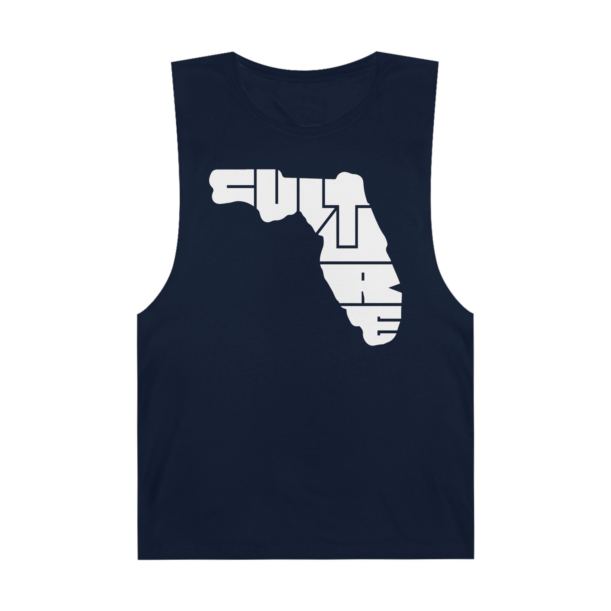 Unisex "CULTURE" White Icon Florida Tank Top - Comfortable Summer Wear