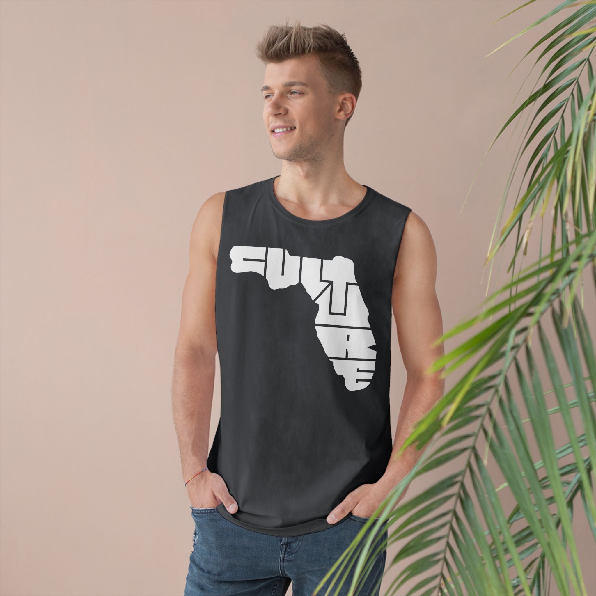 Unisex "CULTURE" White Icon Florida Tank Top - Comfortable Summer Wear