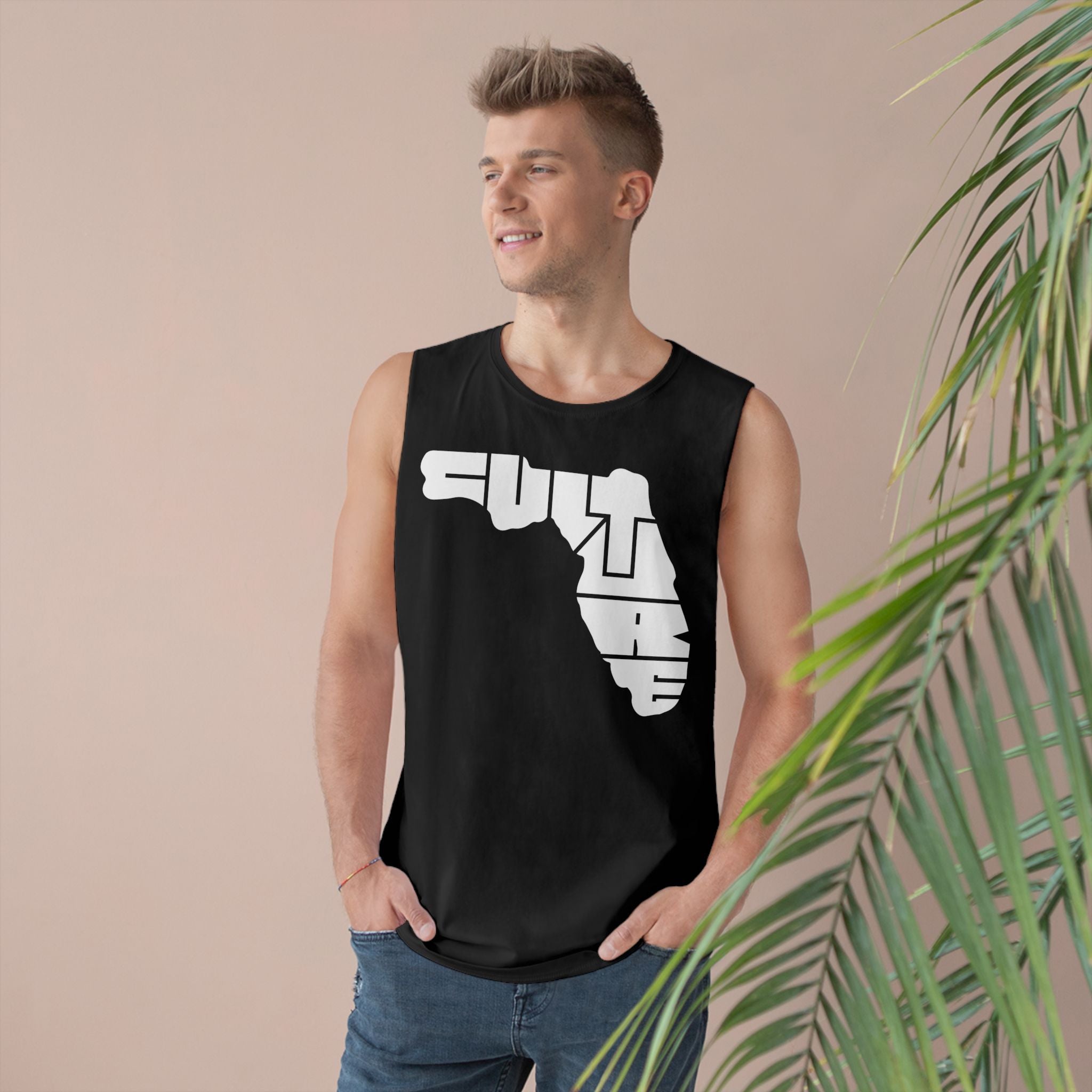 Unisex "CULTURE" White Icon Florida Tank Top - Comfortable Summer Wear