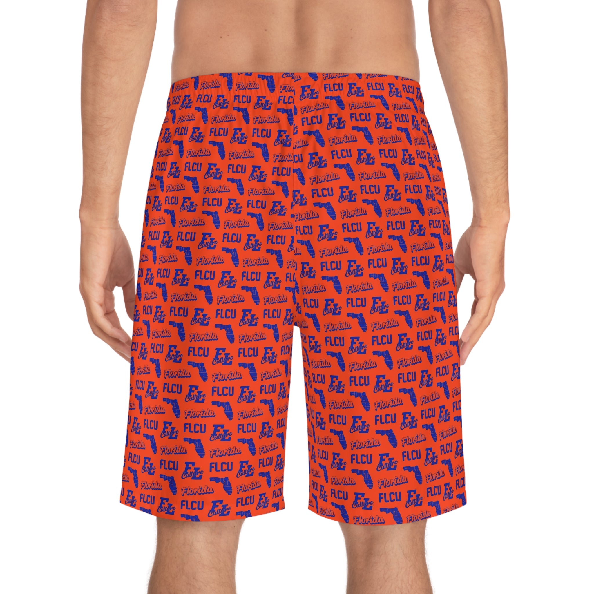 ALT Pattern Board Shorts Blue/Orange