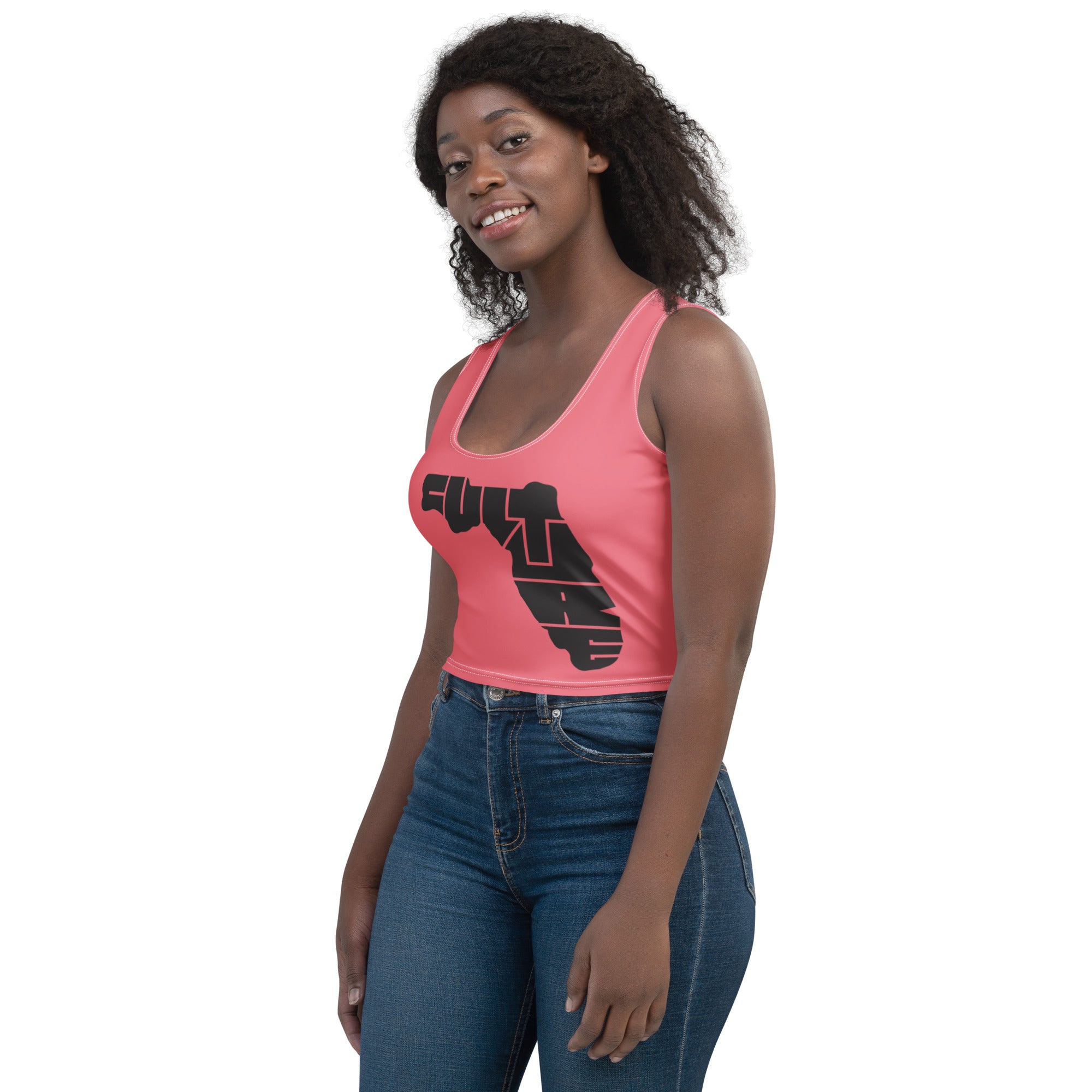 Iconic Sunkist Coral Crop Top