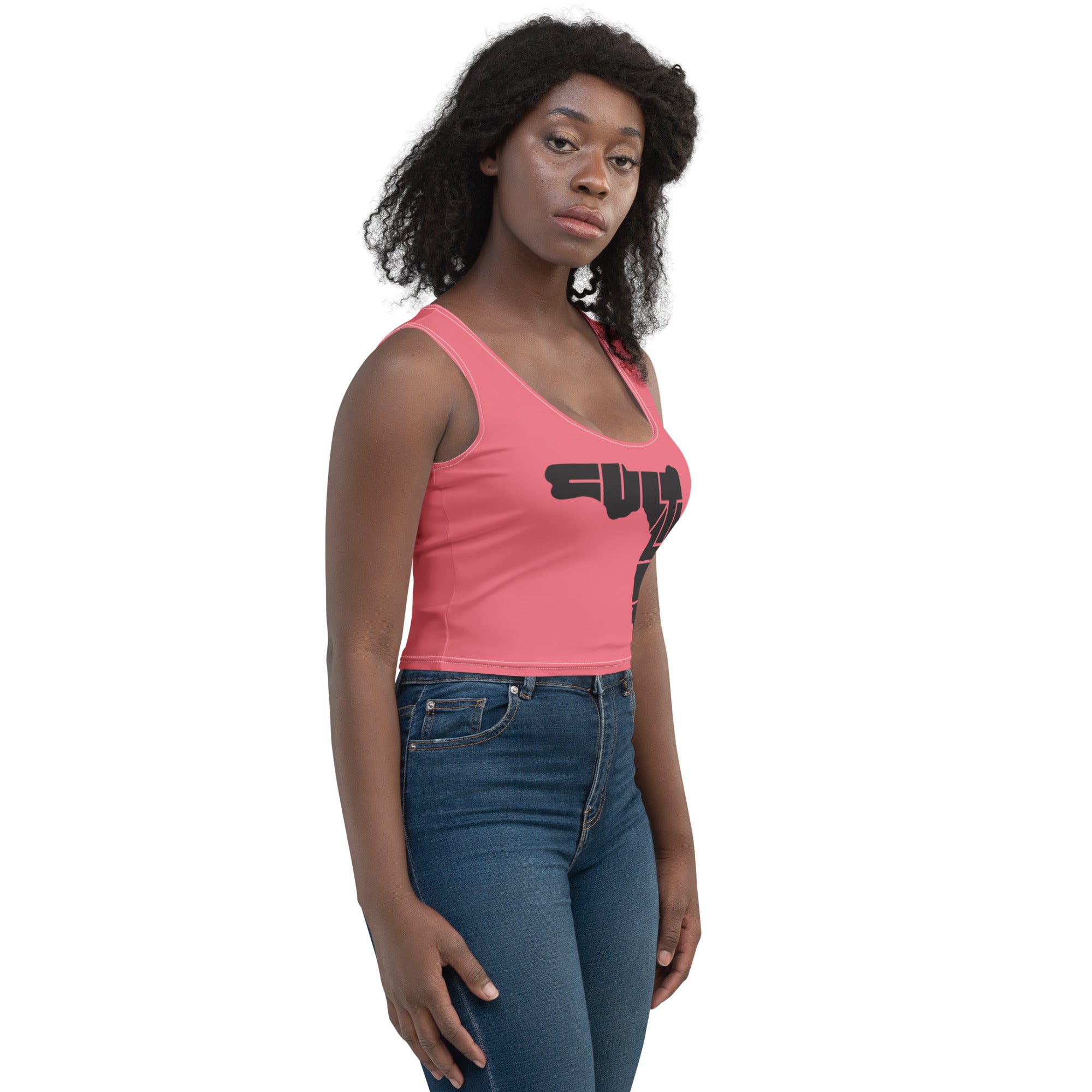 Iconic Sunkist Coral Crop Top