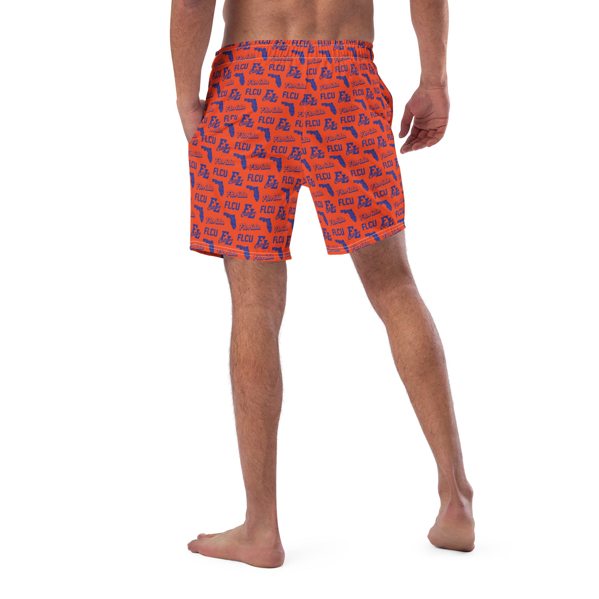 ALT Pattern Trunks Orange/Blue