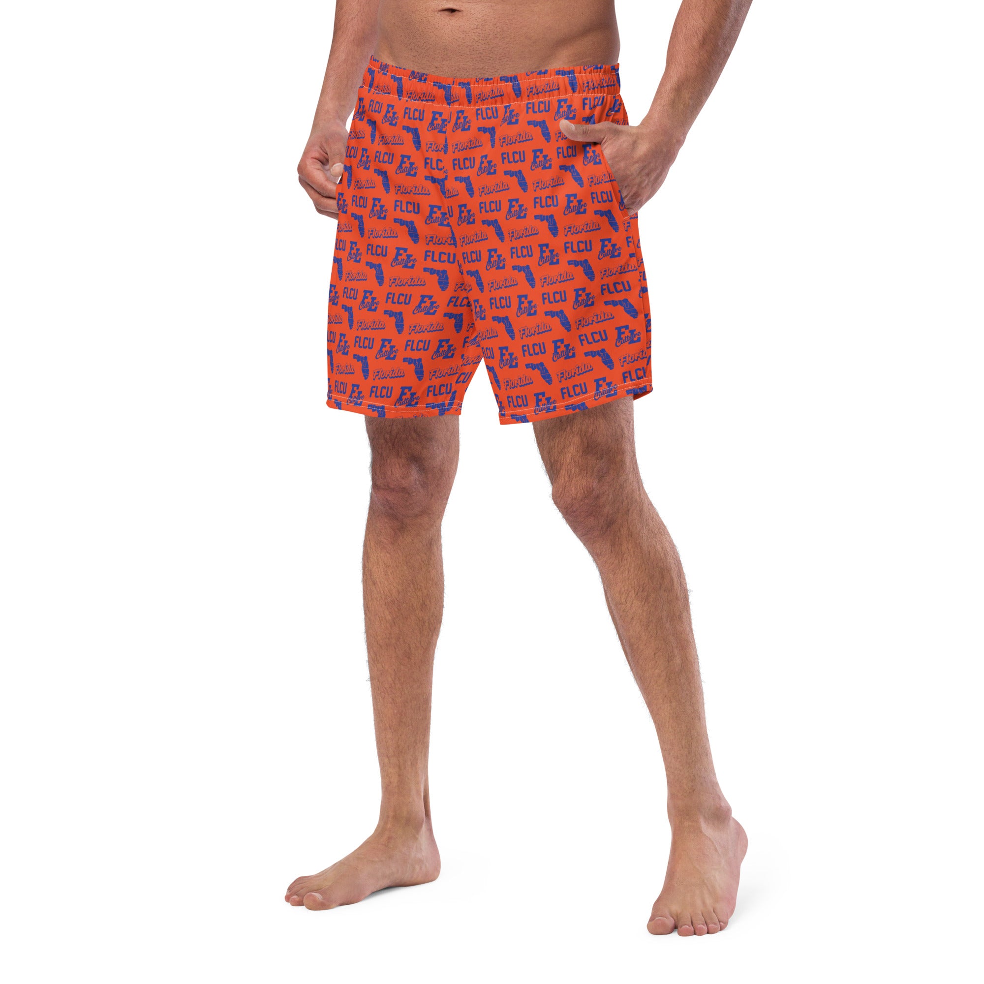 ALT Pattern Trunks Orange/Blue