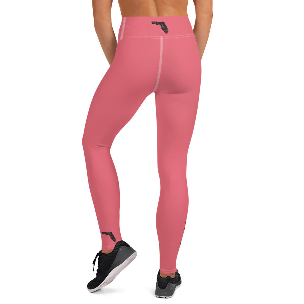 FL Culture Sunkist Coral Leggings