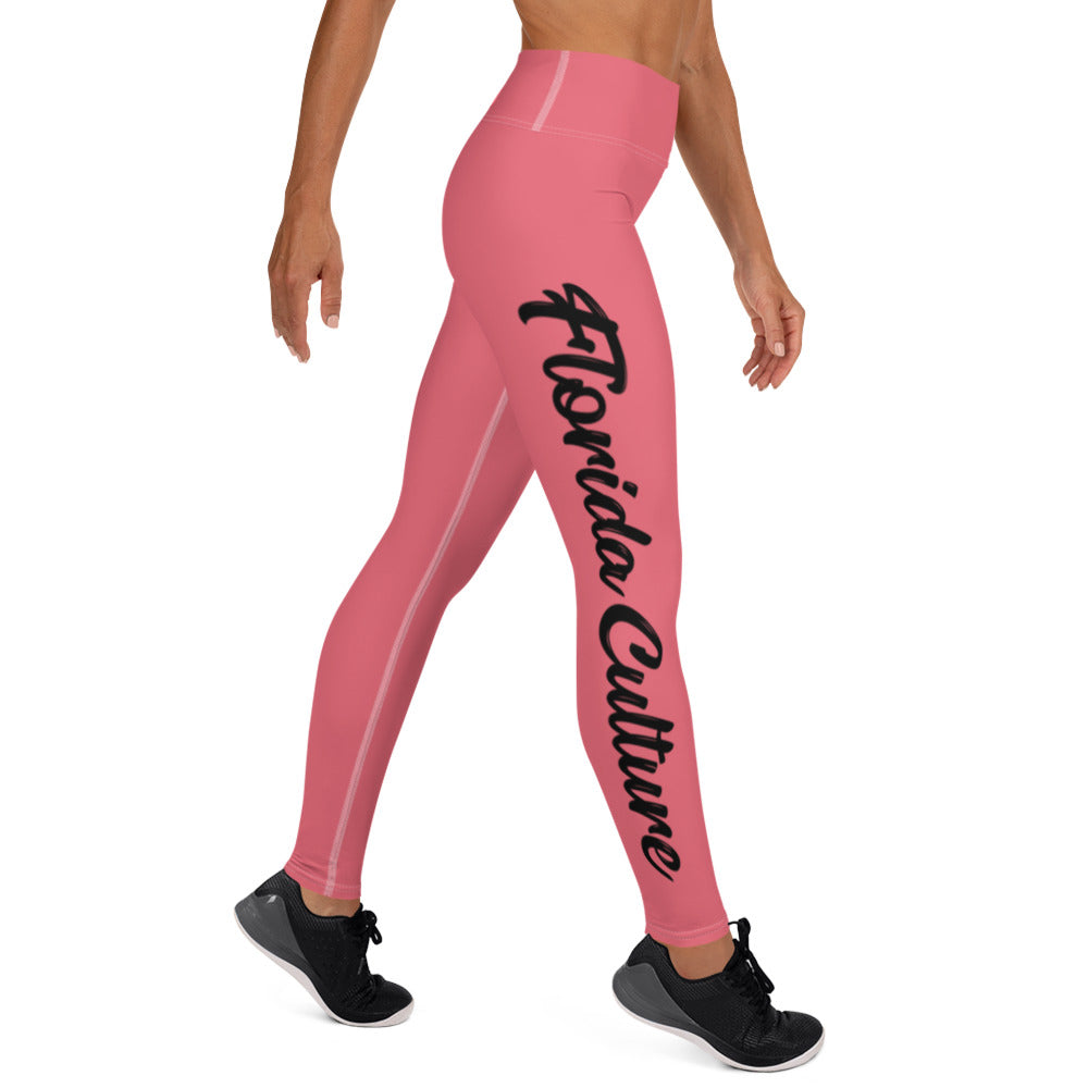 FL Culture Sunkist Coral Leggings