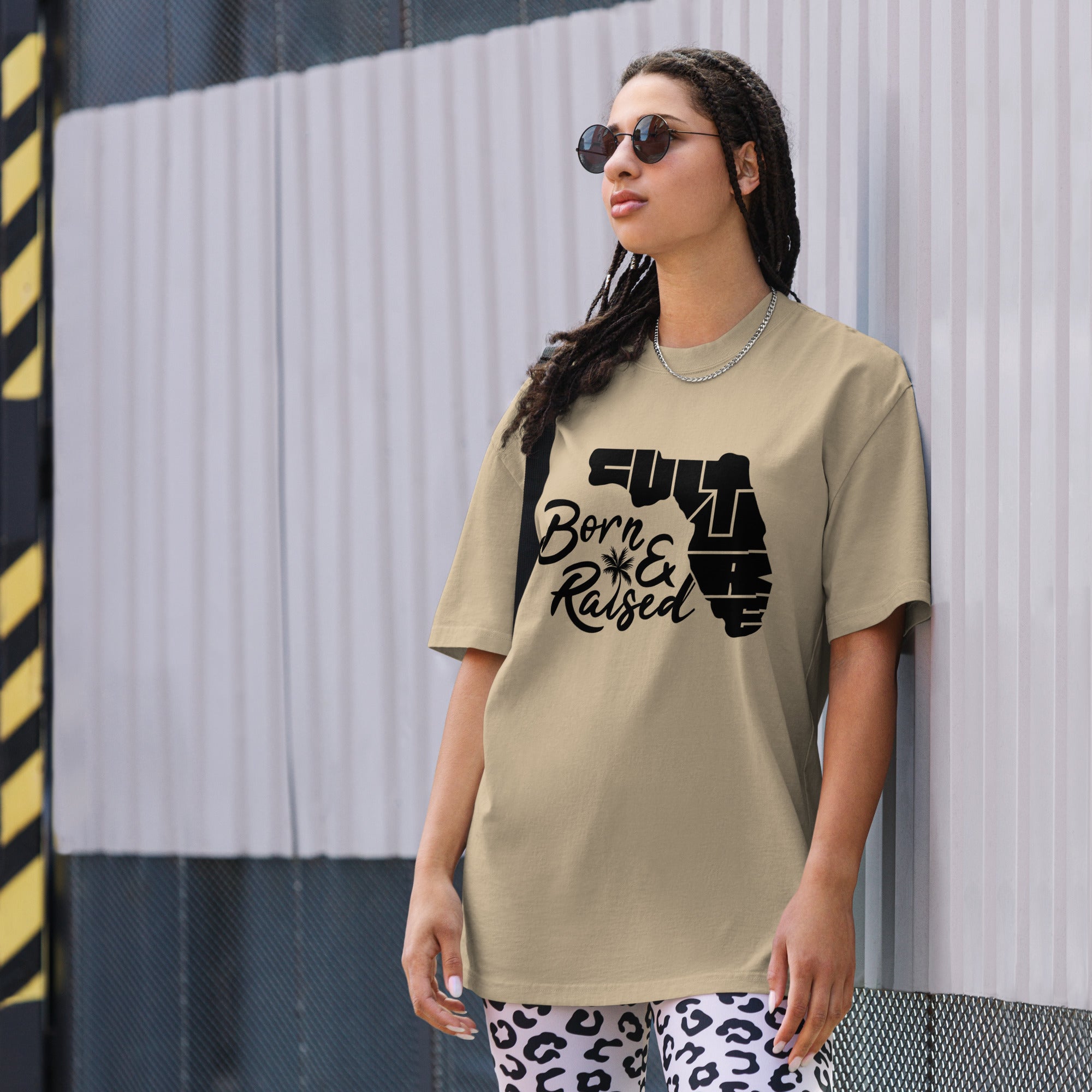FL Culture Oversized Faded Tee